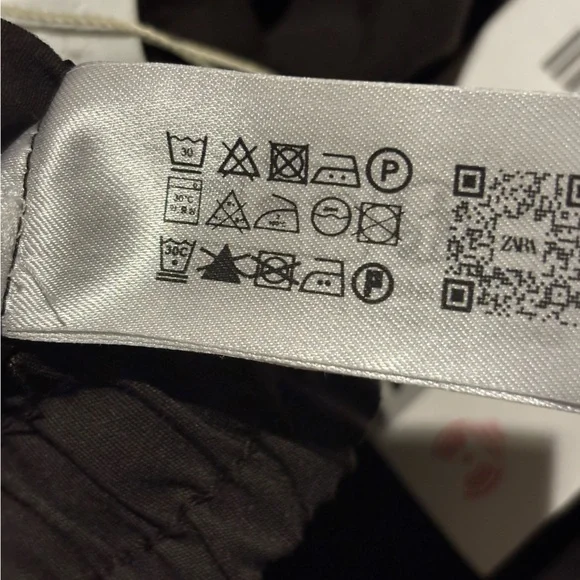 NWT Zara Bow Detail Brown Barrel Pants Sz S - Picture 12 of 12